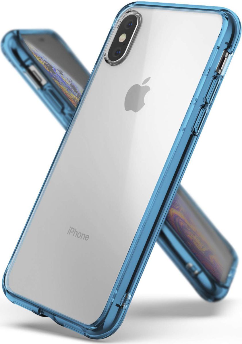 Ringke Fusion Apple iPhone XS Hoesje Blue afbeelding 1