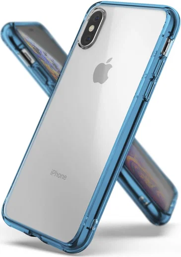 Ringke Fusion Apple iPhone XS Hoesje Blue afbeelding 1
