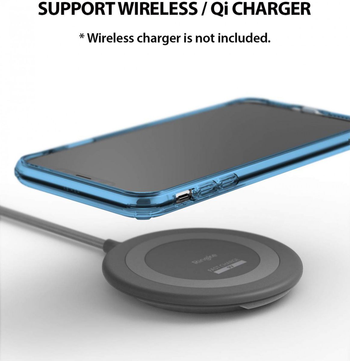 Ringke Fusion Apple iPhone XS Hoesje Blue afbeelding 5