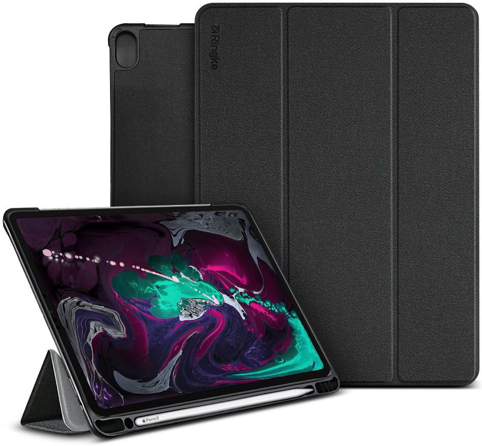 Ringke Smart Case Apple iPad Pro 11 (2018) Flip Hoes Zwart afbeelding 1