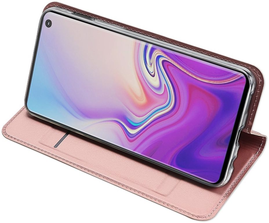 Dux Ducis Premium Book Case Samsung Galaxy S10E Hoesje Roze Goud afbeelding 4
