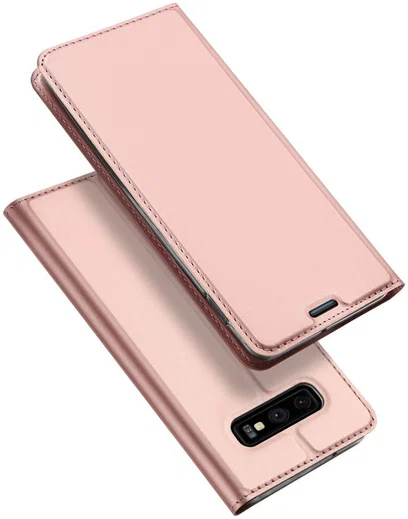 Dux Ducis Premium Book Case Samsung Galaxy S10E Hoesje Roze Goud afbeelding 5