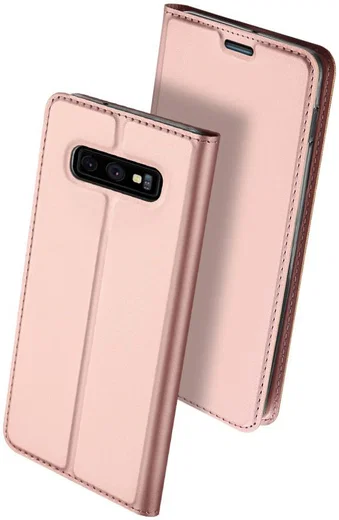 Dux Ducis Premium Book Case Samsung Galaxy S10E Hoesje Roze Goud afbeelding 6