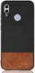 Huawei P Smart (2019) Leren Coating Hybride Hoesje Zwart afbeelding 2