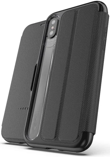 Gear4 D3O Oxford BookCase Apple iPhone XS Zwart afbeelding 5