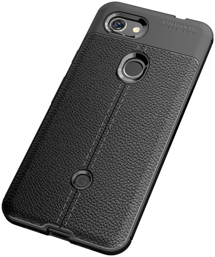 Google Pixel 3A Hoesje met Leren Textuur Zwart afbeelding 12