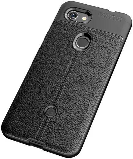 Google Pixel 3A Hoesje met Leren Textuur Zwart afbeelding 12