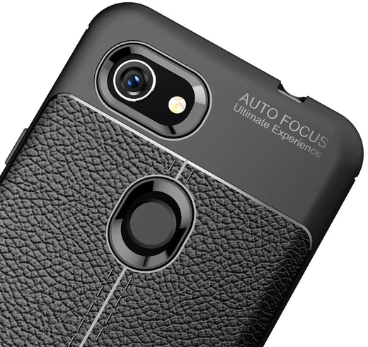 Google Pixel 3A Hoesje met Leren Textuur Zwart afbeelding 6