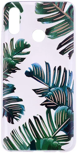 Huawei P Smart (2019) TPU Hoesje met Bladeren Print afbeelding 1