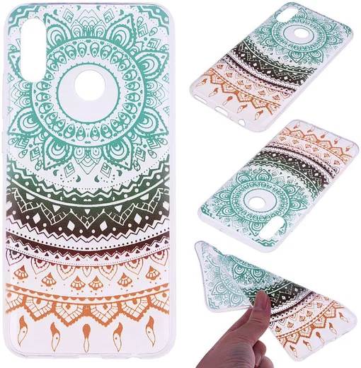 Huawei P Smart (2019) TPU Hoesje met Mandala Print afbeelding 5