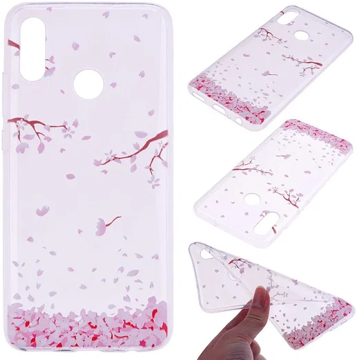 Huawei P Smart (2019) TPU Hoesje met Blossom Print afbeelding 5