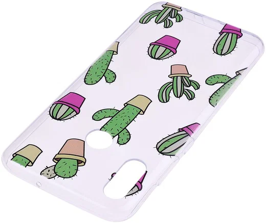 Huawei P Smart (2019) TPU Hoesje met Cactus Print afbeelding 3