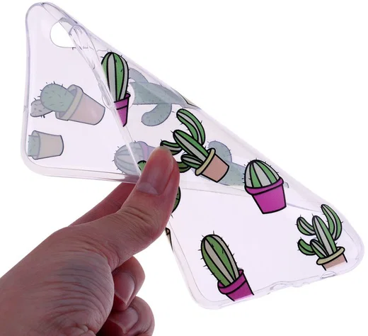 Huawei P Smart (2019) TPU Hoesje met Cactus Print afbeelding 4