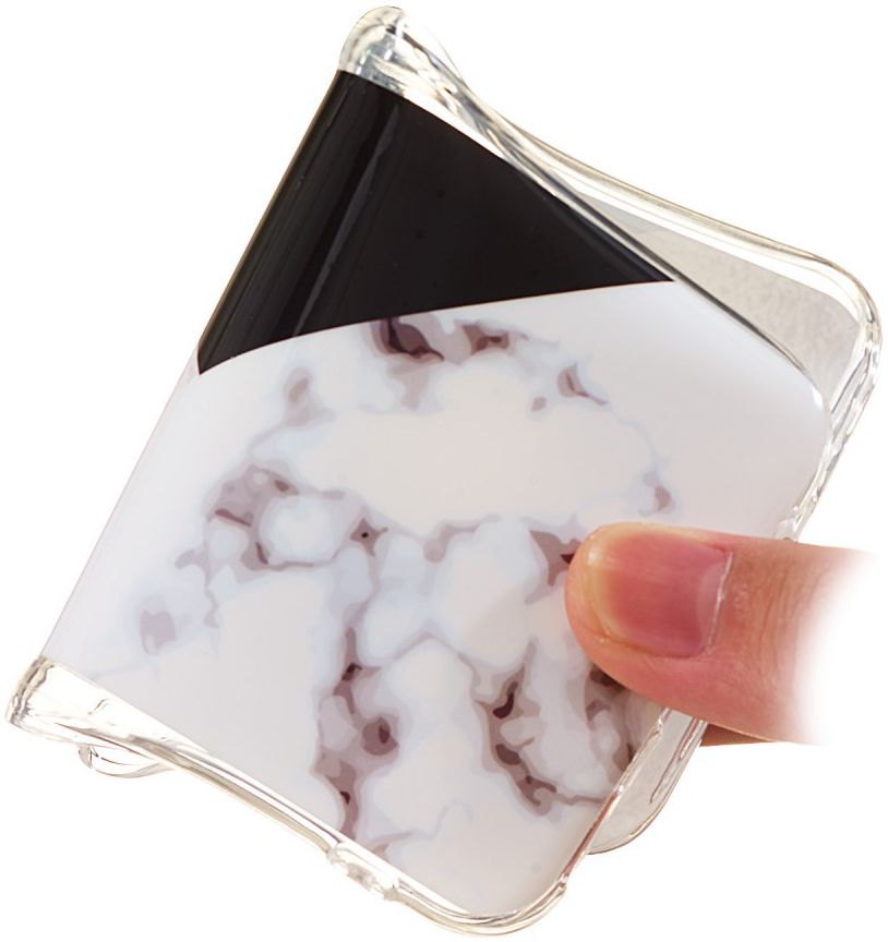 Samsung Galaxy S10 TPU Back Cover met Marmer Print Bruin afbeelding 3