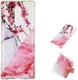 Sony Xperia 1 TPU Back Cover met Marmer Print Blossom afbeelding 5