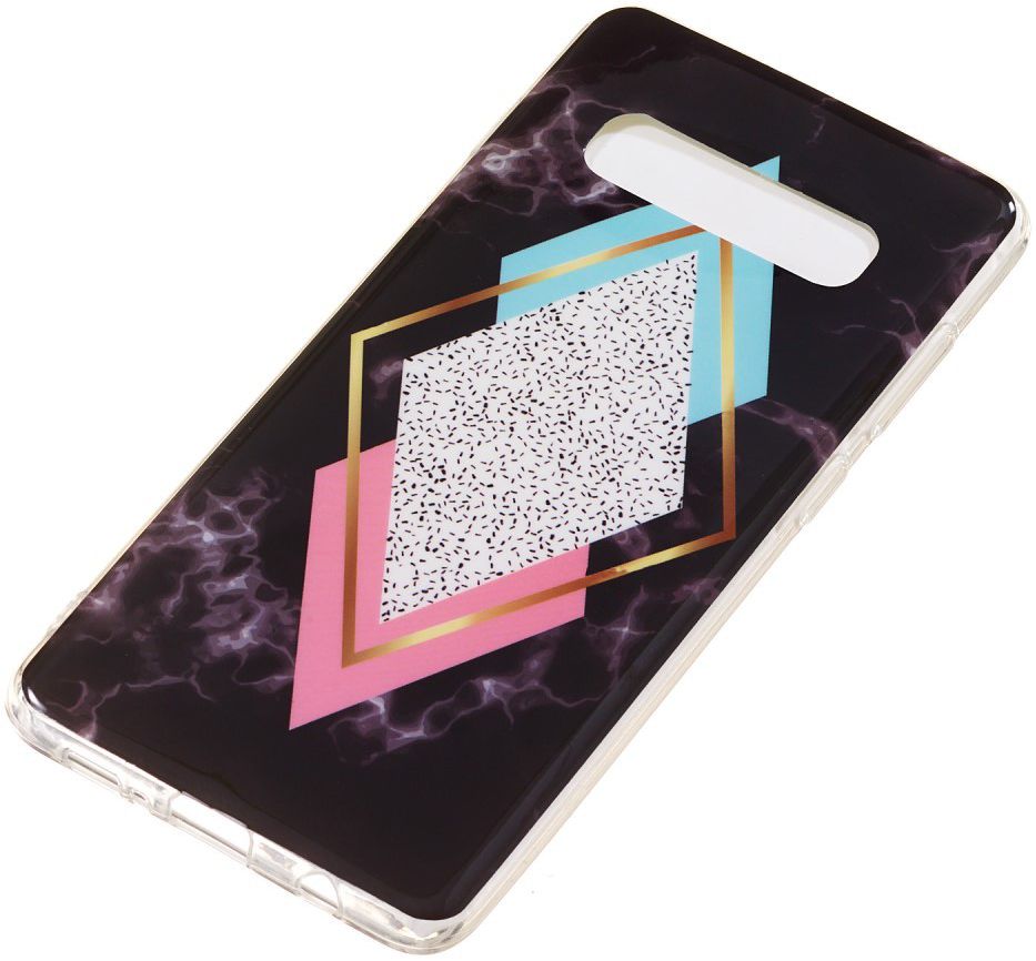 Samsung Galaxy S10 Plus TPU Back Cover met Marmer Print Ruiten afbeelding 2