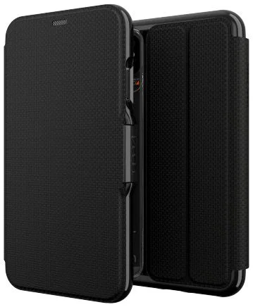 Gear4 D3O Oxford BookCase Apple iPhone XS Max Telefoon Hoesje Zwart afbeelding 1