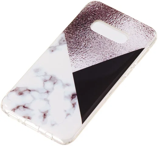 Samsung Galaxy S10E TPU Hoesje met Bruin Print afbeelding 3