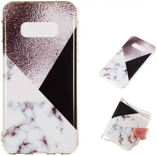 Samsung Galaxy S10E TPU Hoesje met Bruin Print afbeelding 6