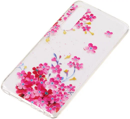 Huawei P30 TPU Hoesje met Bloemen Print afbeelding 2