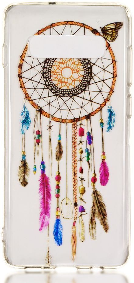 Samsung Galaxy S10 Plus Transparant TPU Hoesje met Dromenvanger Print afbeelding 1