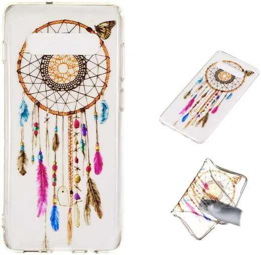 Samsung Galaxy S10 Plus Transparant TPU Hoesje met Dromenvanger Print afbeelding 5