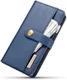 Apple iPhone 6s Plus Leren 2-in-1 Bookcase en Back Cover Hoesje Blauw afbeelding 14