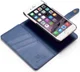 Apple iPhone 6s Plus Leren 2-in-1 Bookcase en Back Cover Hoesje Blauw afbeelding 2