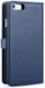 Apple iPhone 6s Plus Leren 2-in-1 Bookcase en Back Cover Hoesje Blauw afbeelding 6