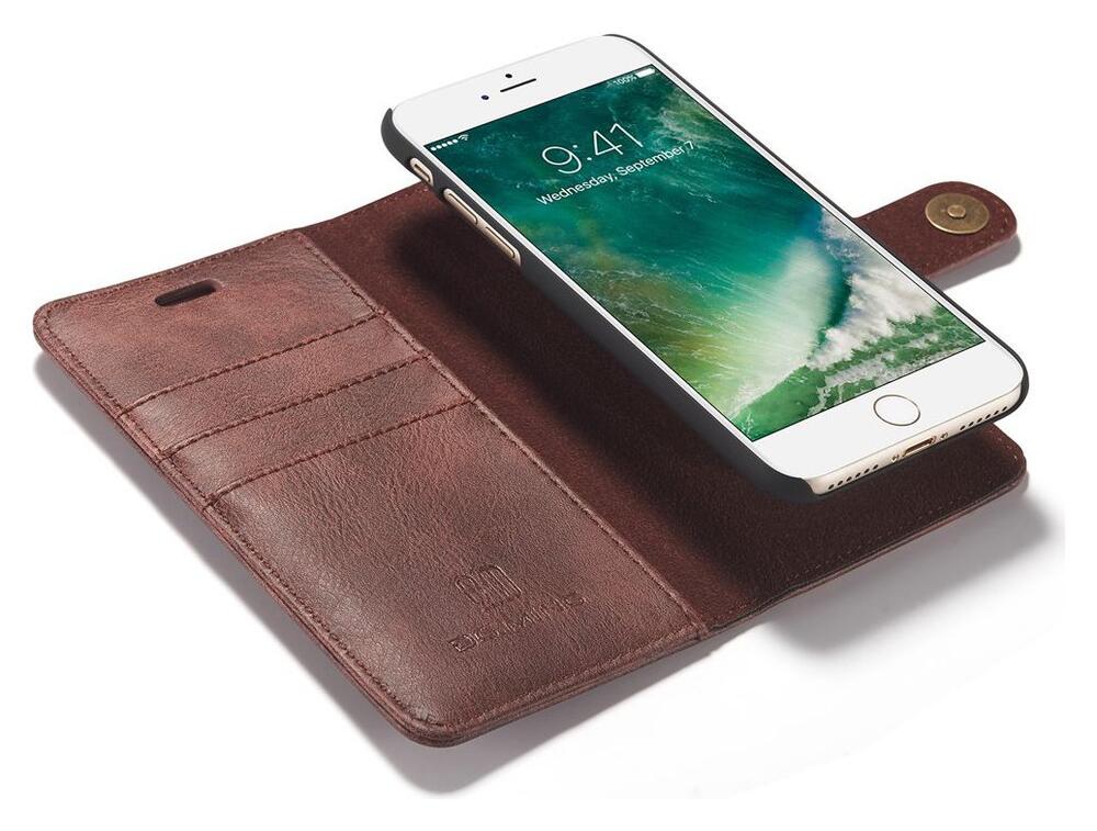 Apple iPhone SE (2020/2022)/7/8 Portemonnee Hoesje Echt Leer Rood afbeelding 2