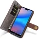 Huawei P20 Lite Leren Portemonnee Hoesje Grijs afbeelding 1
