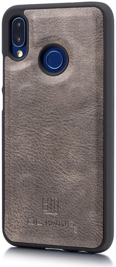 Huawei P20 Lite Leren Portemonnee Hoesje Grijs afbeelding 9
