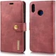 Huawei P20 Lite Leren Portemonnee Hoesje Rood afbeelding 1