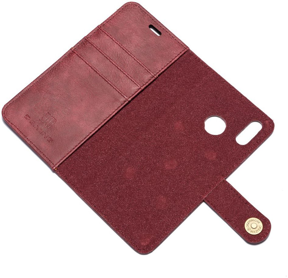 Huawei P20 Lite Leren Portemonnee Hoesje Rood afbeelding 12
