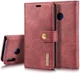 Huawei P20 Lite Leren Portemonnee Hoesje Rood afbeelding 16