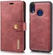 Huawei P20 Lite Leren Portemonnee Hoesje Rood afbeelding 5