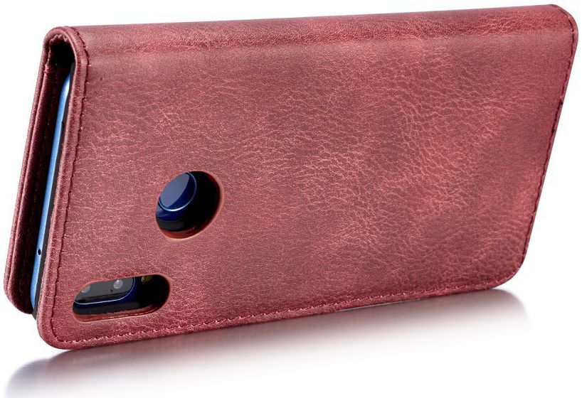 Huawei P20 Lite Leren Portemonnee Hoesje Rood afbeelding 9