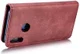 Huawei P20 Lite Leren Portemonnee Hoesje Rood afbeelding 9