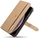 Apple iPhone XS Max Leren 2-in-1 Bookcase en Back Cover Hoesje Bruin afbeelding 14