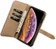 Apple iPhone XS Max Leren 2-in-1 Bookcase en Back Cover Hoesje Bruin afbeelding 4