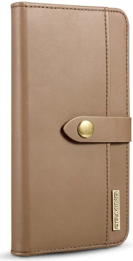Apple iPhone XS Max Leren 2-in-1 Bookcase en Back Cover Hoesje Bruin afbeelding 6
