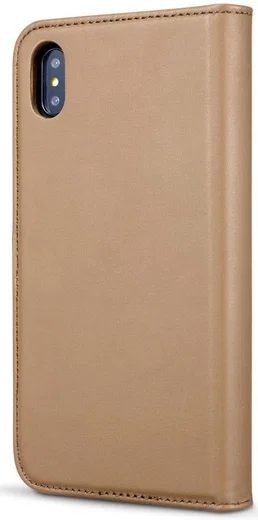 Apple iPhone XS Max Leren 2-in-1 Bookcase en Back Cover Hoesje Bruin afbeelding 9