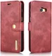 Samsung Galaxy A5 (2017) Echt Leren Portemonnee Hoesje Rood afbeelding 6