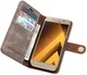 Samsung Galaxy A5 (2017) Echt Leren Portemonnee Hoesje Coffee afbeelding 1