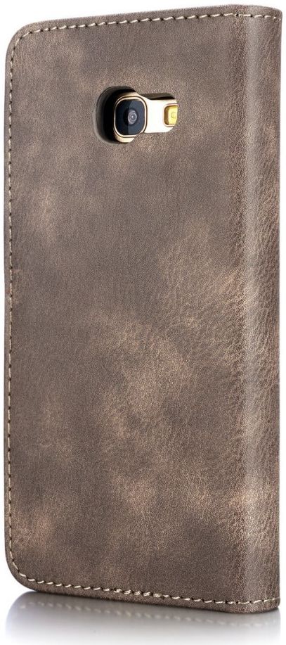 Samsung Galaxy A5 (2017) Echt Leren Portemonnee Hoesje Coffee afbeelding 9