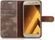 Samsung Galaxy A5 (2017) Echt Leren Portemonnee Hoesje Coffee afbeelding 12