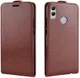Huawei P Smart (2019) Verticaal Flip Hoesje Bruin afbeelding 2