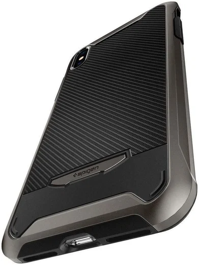 Spigen Hybrid NX Hoesje Apple iPhone XS Max Gunmetal afbeelding 4