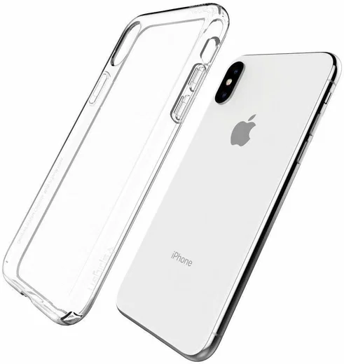 Spigen Crystal Flex Hoesje Apple iPhone XS/X Transparant afbeelding 2