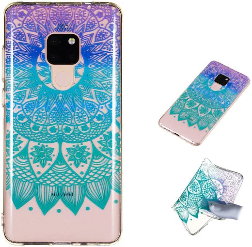 Huawei Mate 20 TPU Back Cover met Print Mandala afbeelding 5